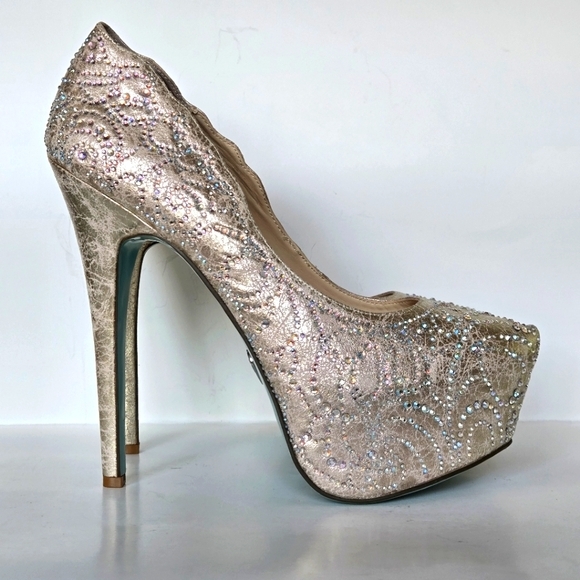 Betsey Johnson Shoes - Betsey Johnson - Blue by Betsey Johnson platform heels size 9.5B